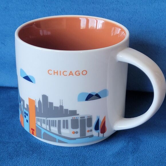 STARBUCKS 2015 Chicago You Are Here Collection Coffee Tea Mug Cup 14oz No Box - Picture 1 of 5